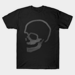 Fading Death Skull In Darkness T-Shirt